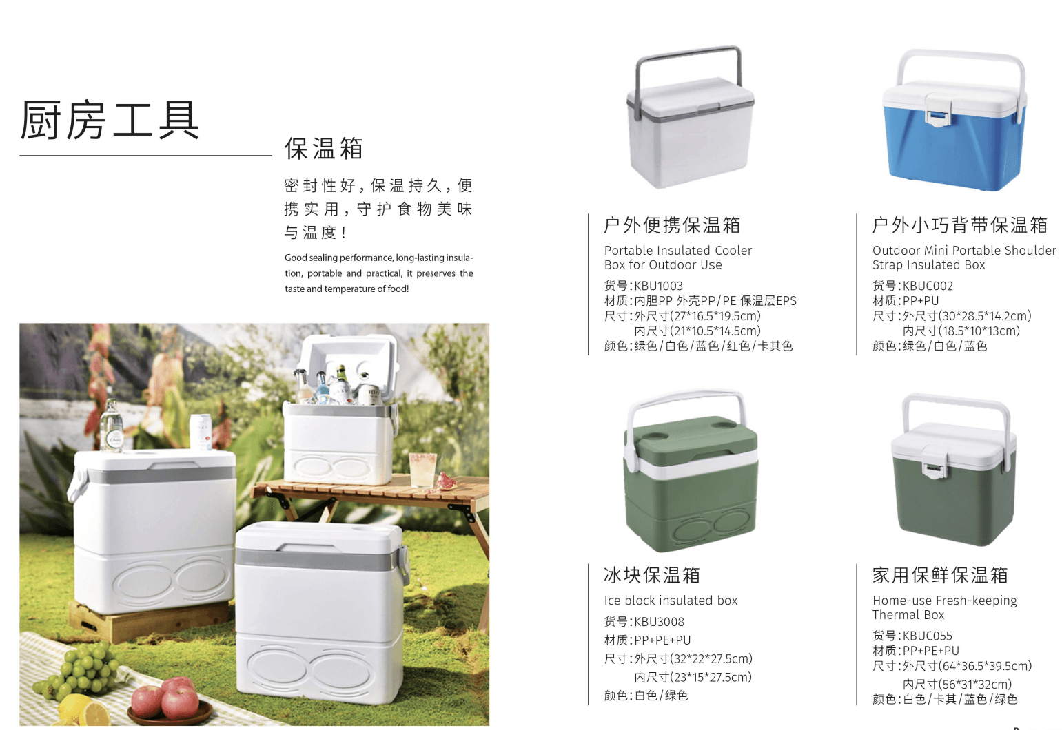 Insulated Cooler Box Collection