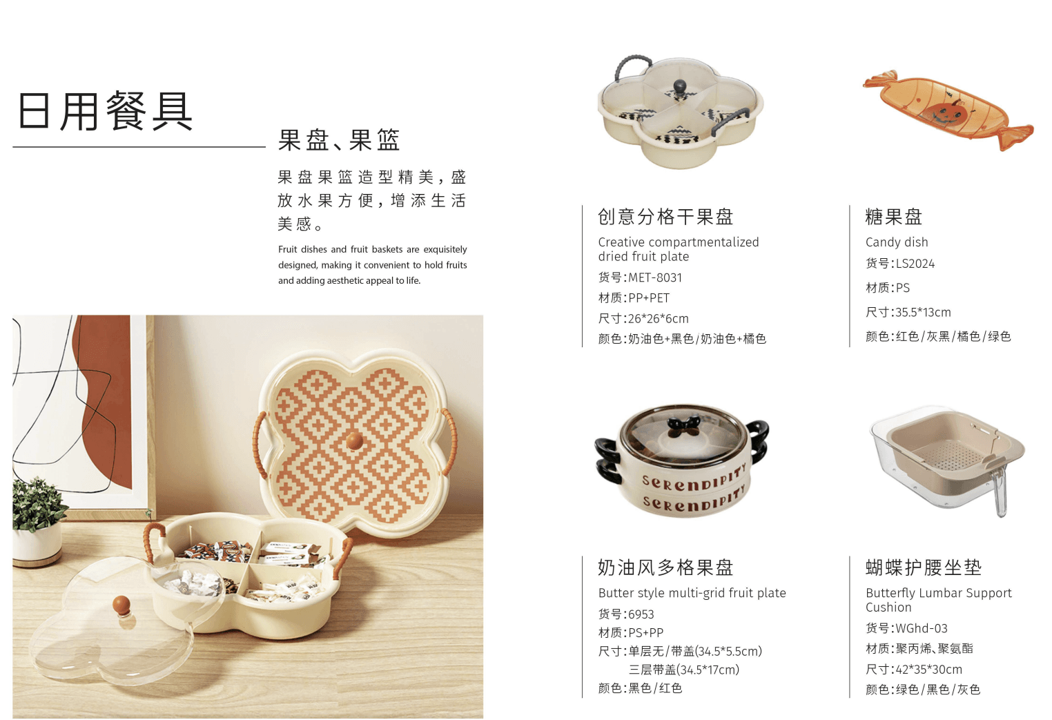 Fruit Plate & Candy Dish Collection